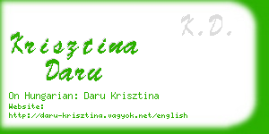 krisztina daru business card